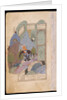 Farhad Carries Shirin and her Horse on his Shoulders, 1431 by Iranian master