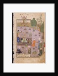 Khusraw Feasting, 1431 by Iranian master