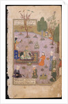 Khusraw Feasting, 1431 by Iranian master