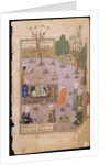 Khusraw Feasting, 1431 by Iranian master