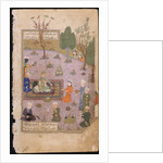 Khusraw Feasting, 1431 by Iranian master