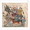 Caravan of pilgrims in Ramleh (from a manuscript of MaqÃ¢mÃ¢t of al-HarÃ®rÃ®) by Yahya ibn Mahmud Al-Wasit