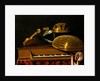 Still Life with Musical Instruments and Books, Mid of 17th cen by Bartolomeo Bettera