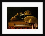 Still Life with Musical Instruments and Books, Mid of 17th cen by Bartolomeo Bettera