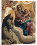 Madonna with the Child and Saint Francis, 1605 by Antonio Marziale Carracci