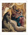 Madonna with the Child and Saint Francis, 1605 by Antonio Marziale Carracci