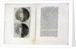 Leaf of book Sidereus Nuncius (Sidereal Messenger) by Galileo Galilei, 1610 by Galileo Galilei