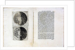 Leaf of book Sidereus Nuncius (Sidereal Messenger) by Galileo Galilei, 1610 by Galileo Galilei