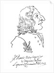 Caricature of composer Antonio Vivaldi, 1723 by Pier Leone Ghezzi