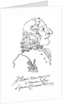 Caricature of composer Antonio Vivaldi, 1723 by Pier Leone Ghezzi