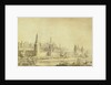 Panoramic view of Moscow Kremlin by the End of the 18th century, End 1790s by Giacomo Antonio Domenico Quarenghi