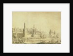 Panoramic view of Moscow Kremlin by the End of the 18th century, End 1790s by Giacomo Antonio Domenico Quarenghi