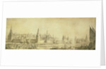 Panoramic view of Moscow Kremlin by the End of the 18th century, End 1790s by Giacomo Antonio Domenico Quarenghi