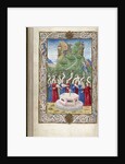 The nine Muses with Pegasus and Mount Helicon (From Argumentum by Guarinus Veronensis), 1485-1499 by Anonymous
