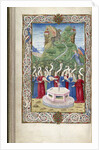 The nine Muses with Pegasus and Mount Helicon (From Argumentum by Guarinus Veronensis), 1485-1499 by Anonymous