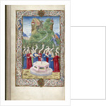 The nine Muses with Pegasus and Mount Helicon (From Argumentum by Guarinus Veronensis), 1485-1499 by Anonymous