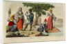Russian Peasants. Illustration from Il costume antico e moderno o storia del governo? by Giulio Ferrario, 1831 by Luigi Giarrè