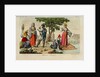 Russian Peasants. Illustration from Il costume antico e moderno o storia del governo? by Giulio Ferrario, 1831 by Luigi Giarrè