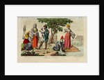 Russian Peasants. Illustration from Il costume antico e moderno o storia del governo? by Giulio Ferrario, 1831 by Luigi Giarrè