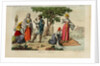 Russian Peasants. Illustration from Il costume antico e moderno o storia del governo? by Giulio Ferrario, 1831 by Luigi Giarrè