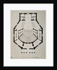 Downstairs Floor Plan by Giacomo Antonio Domenico Quarenghi