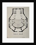 Downstairs Floor Plan by Giacomo Antonio Domenico Quarenghi
