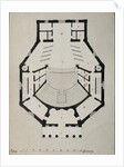 Downstairs Floor Plan by Giacomo Antonio Domenico Quarenghi