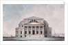 Facade of the Stock Exchange Building in Saint Petersburg, 1783 by Giacomo Antonio Domenico Quarenghi