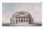 Facade of the Stock Exchange Building in Saint Petersburg, 1783 by Giacomo Antonio Domenico Quarenghi
