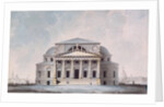Facade of the Stock Exchange Building in Saint Petersburg, 1783 by Giacomo Antonio Domenico Quarenghi