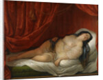 An odalisque in red interior, Early 19th cen by Natale Schiavoni