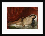 An odalisque in red interior, Early 19th cen by Natale Schiavoni