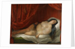 An odalisque in red interior, Early 19th cen by Natale Schiavoni
