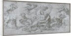 A Woman borne off by a Sea God (Cartoon for a fresco in the Gallery of the Palazzo Farnese, Rome), c. 1599 by Agostino Carracci
