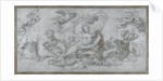 A Woman borne off by a Sea God (Cartoon for a fresco in the Gallery of the Palazzo Farnese, Rome), c. 1599 by Agostino Carracci
