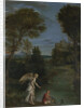Landscape with Tobias laying hold of the Fish, c. 1612 by Domenichino