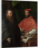 Cardinal Ippolito de Medici and Monsignor Mario Bracci, after 1532 by Girolamo da Carpi