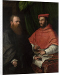 Cardinal Ippolito de Medici and Monsignor Mario Bracci, after 1532 by Girolamo da Carpi
