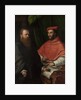 Cardinal Ippolito de Medici and Monsignor Mario Bracci, after 1532 by Girolamo da Carpi