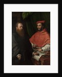 Cardinal Ippolito de Medici and Monsignor Mario Bracci, after 1532 by Girolamo da Carpi