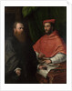 Cardinal Ippolito de Medici and Monsignor Mario Bracci, after 1532 by Girolamo da Carpi