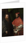 Cardinal Ippolito de Medici and Monsignor Mario Bracci, after 1532 by Girolamo da Carpi