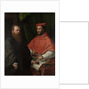 Cardinal Ippolito de Medici and Monsignor Mario Bracci, after 1532 by Girolamo da Carpi