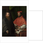 Cardinal Ippolito de Medici and Monsignor Mario Bracci, after 1532 by Girolamo da Carpi