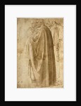Three Standing Men in Wide Cloaks Turned to the Left, ca 1492-1496 by Michelangelo Buonarroti