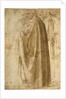 Three Standing Men in Wide Cloaks Turned to the Left, ca 1492-1496 by Michelangelo Buonarroti