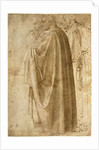 Three Standing Men in Wide Cloaks Turned to the Left, ca 1492-1496 by Michelangelo Buonarroti