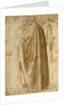 Three Standing Men in Wide Cloaks Turned to the Left, ca 1492-1496 by Michelangelo Buonarroti