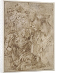 Studies for a Holy Family with John the Baptist as Child, 1505 by Michelangelo Buonarroti