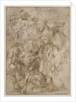 Studies for a Holy Family with John the Baptist as Child, 1505 by Michelangelo Buonarroti